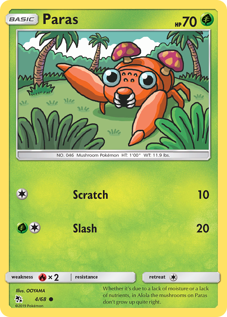 Paras (4/68) [Sun & Moon: Hidden Fates] | Chromatic Games