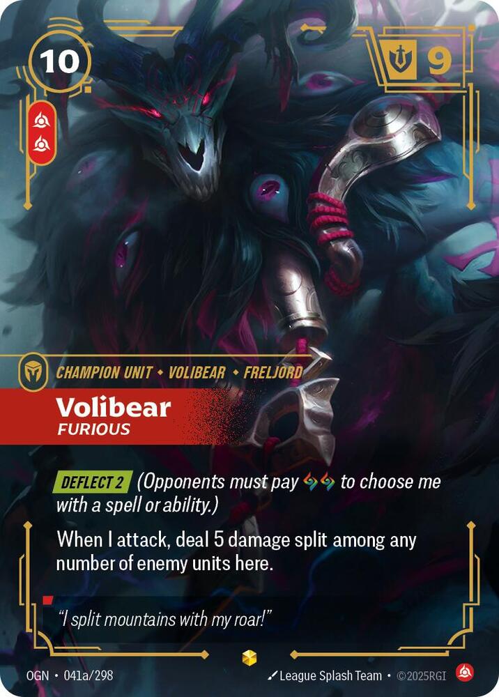 Volibear - Furious 041a/298 (Origins)  - Foil | Chromatic Games