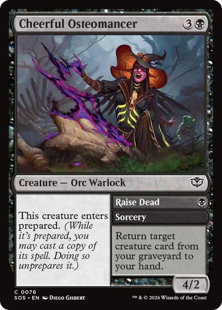 Cheerful Osteomancer [Secrets of Strixhaven] | Chromatic Games