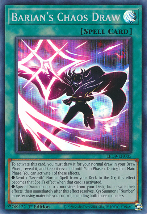 Barian's Chaos Draw [LED9-EN005] Super Rare | Chromatic Games
