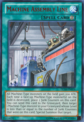 Machine Assembly Line (Red) [DL16-EN014] Rare | Chromatic Games