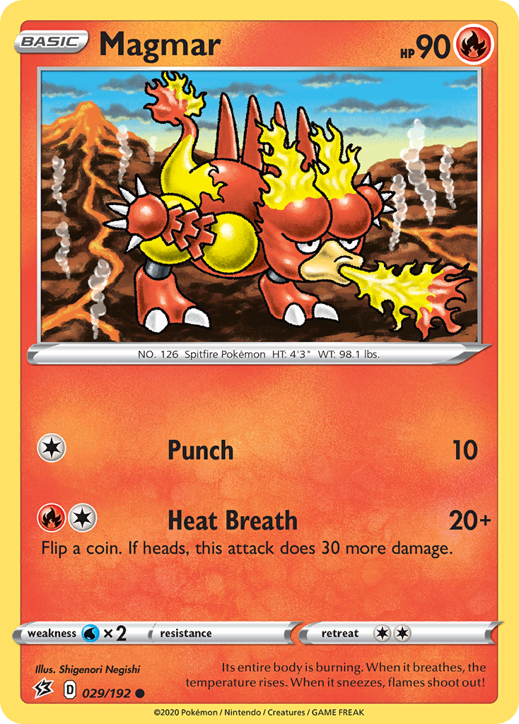 Magmar (029/192) [Sword & Shield: Rebel Clash] | Chromatic Games