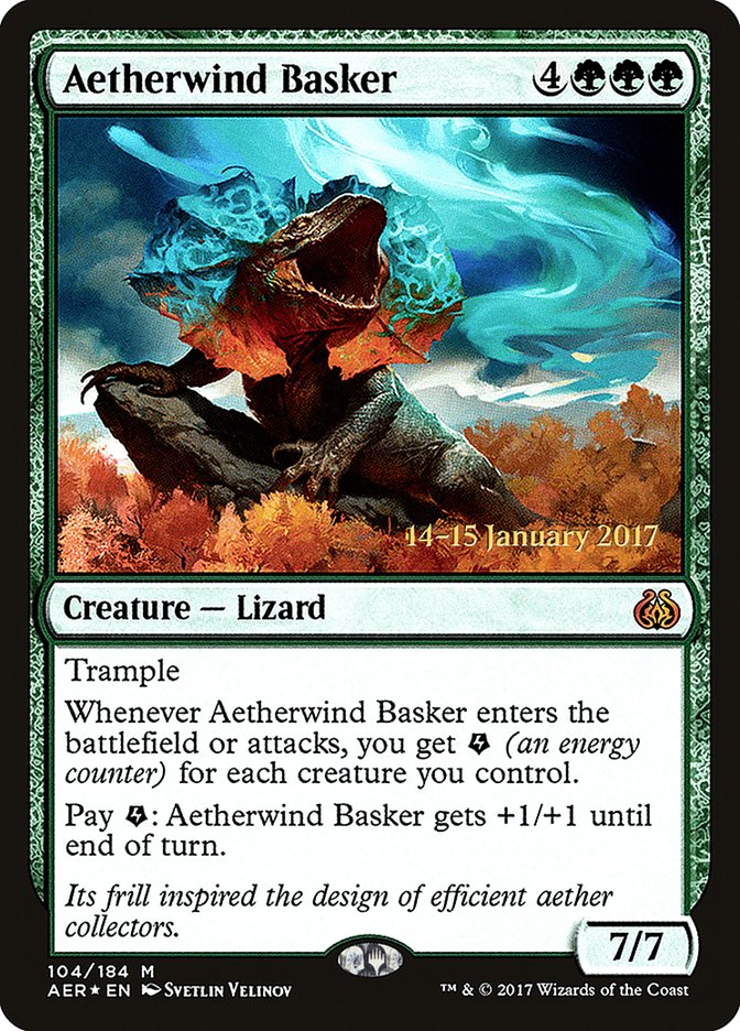 Aetherwind Basker [Aether Revolt Prerelease Promos] | Chromatic Games