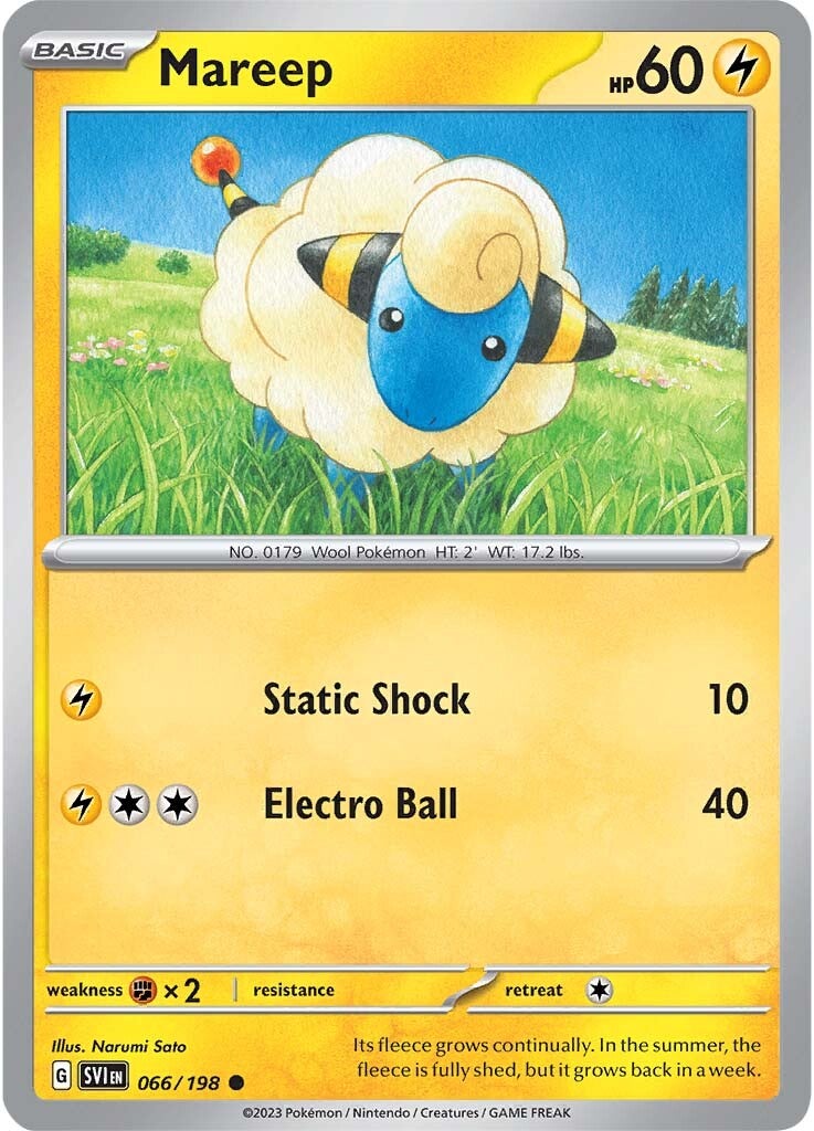 Mareep (066/198) [Scarlet & Violet: Base Set] | Chromatic Games