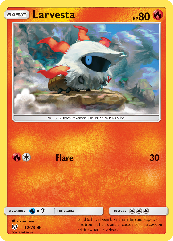 Larvesta (12/73) [Sun & Moon: Shining Legends] | Chromatic Games