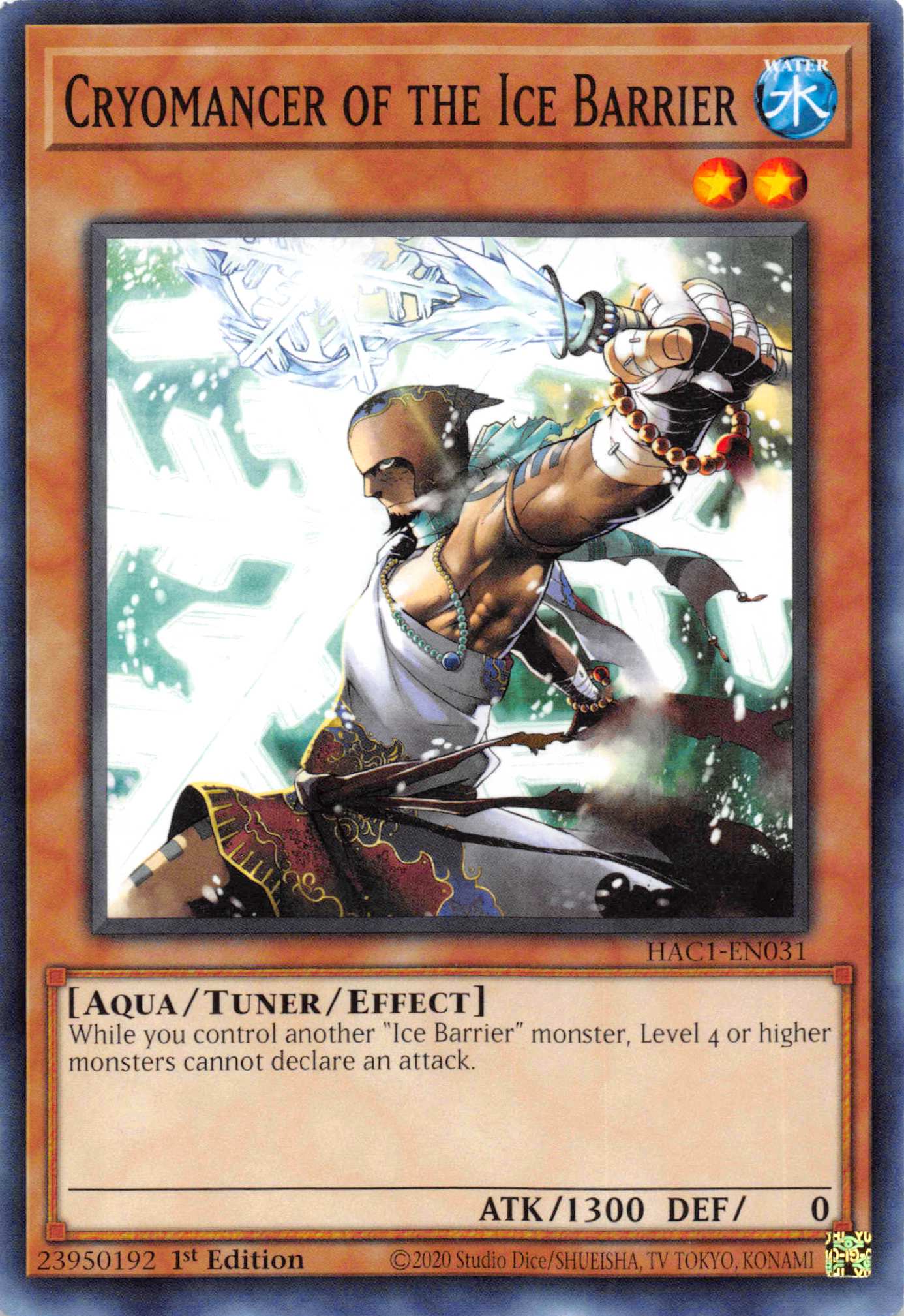 Cryomancer of the Ice Barrier [HAC1-EN031] Common | Chromatic Games