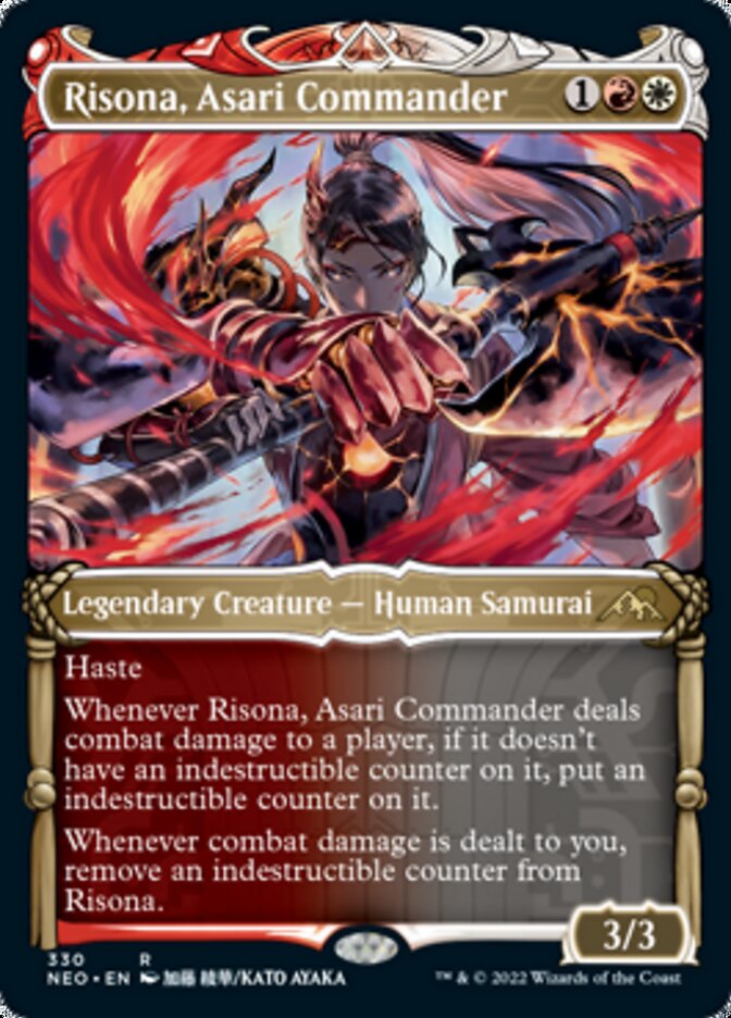 Risona, Asari Commander (Showcase Samurai) [Kamigawa: Neon Dynasty] | Chromatic Games