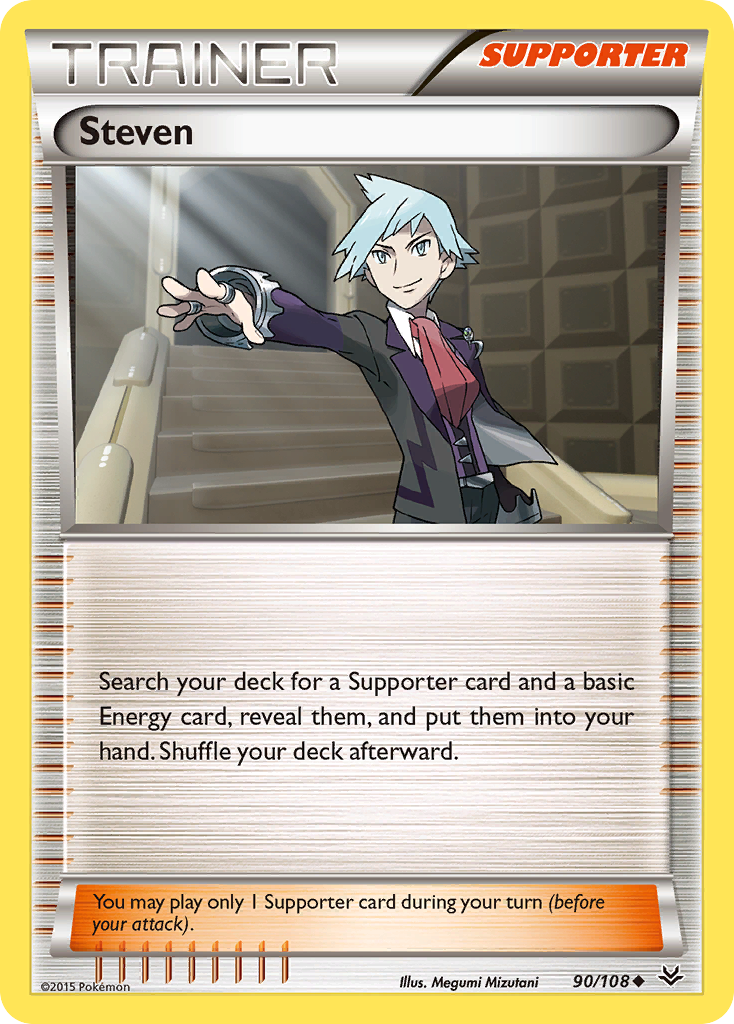 Steven (90/108) [XY: Roaring Skies] | Chromatic Games