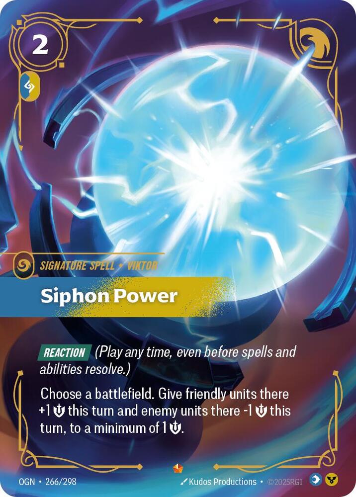 Siphon Power 266/298 (Origins)  - Foil | Chromatic Games
