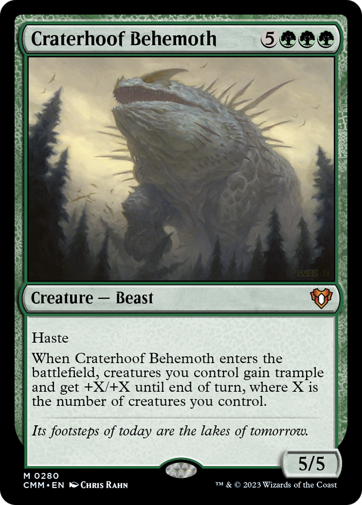 Craterhoof Behemoth [Commander Masters] | Chromatic Games