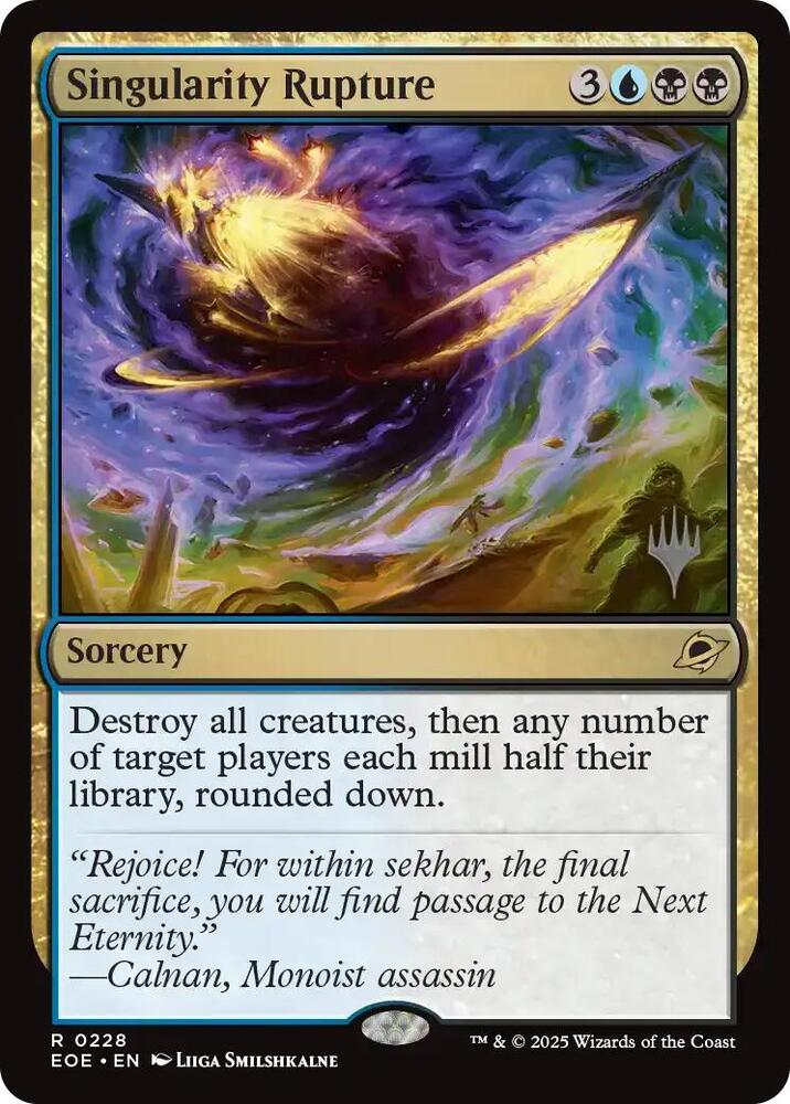 Singularity Rupture 228 (Promo Pack: Edge of Eternities)  - Foil | Chromatic Games