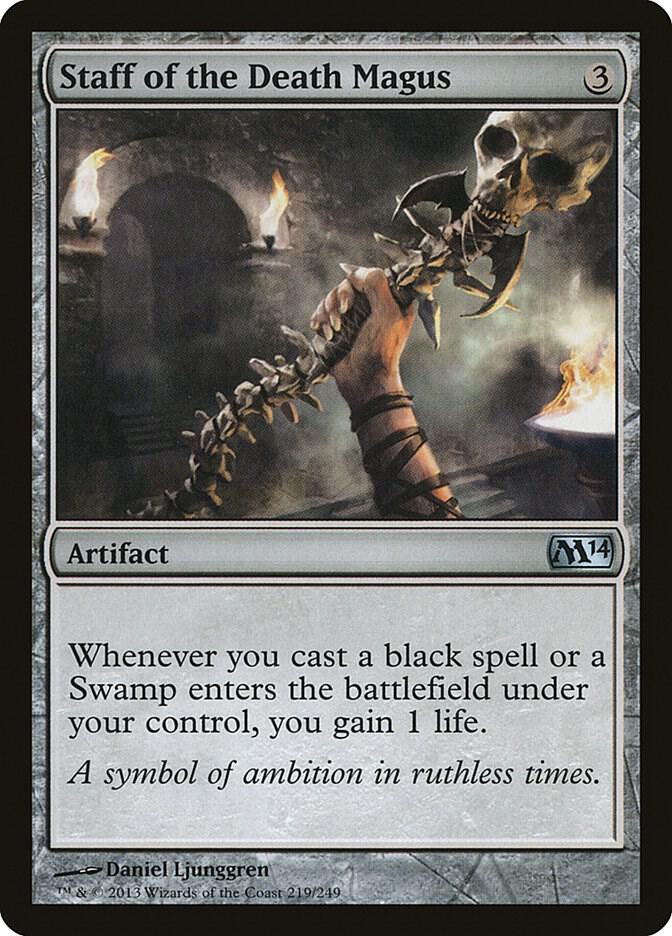 Staff of the Death Magus 219/249 (Magic 2014 (M14))  | Chromatic Games