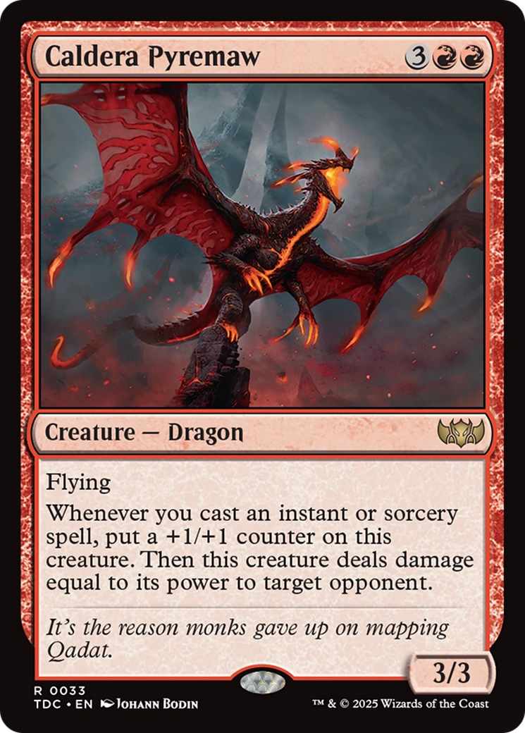 Caldera Pyremaw [Tarkir: Dragonstorm Commander] | Chromatic Games