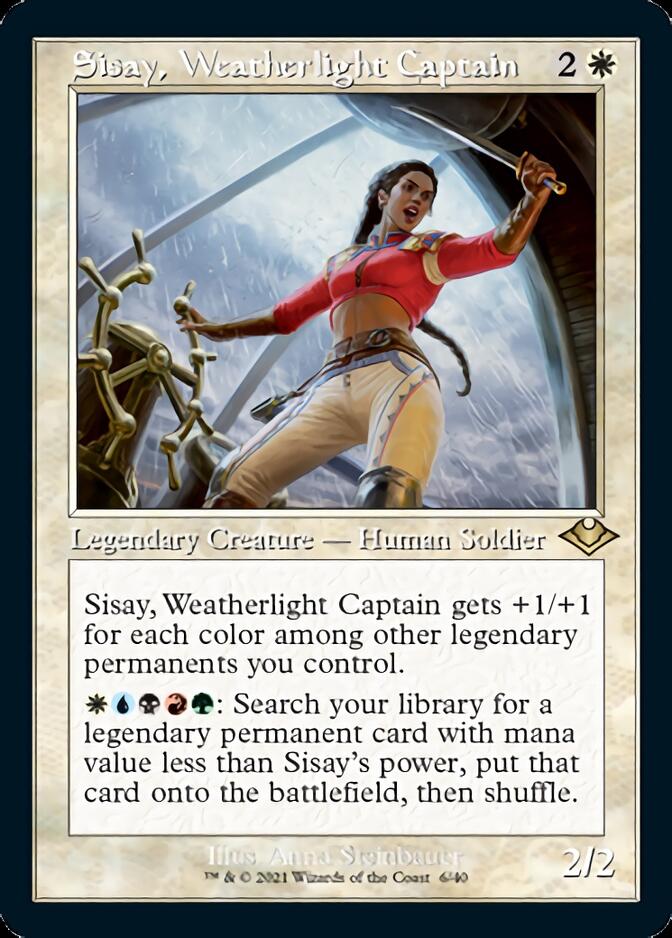 Sisay, Weatherlight Captain (Retro Foil Etched) [Modern Horizons] | Chromatic Games