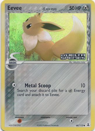 Eevee (68/113) (Delta Species) (Stamped) [EX: Delta Species] | Chromatic Games