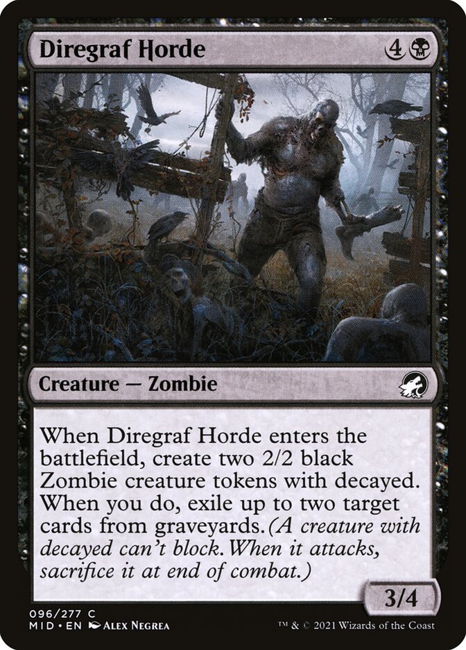 Diregraf Horde 96/277 (Innistrad: Midnight Hunt)  | Chromatic Games
