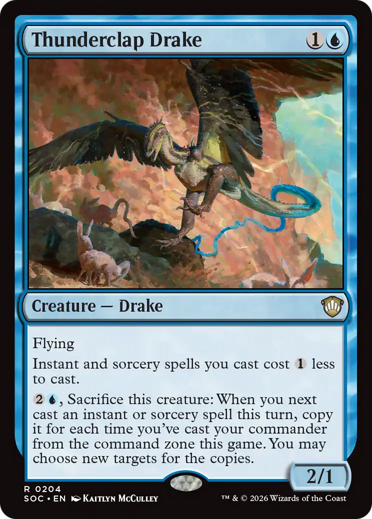Thunderclap Drake [Secrets of Strixhaven Commander] | Chromatic Games