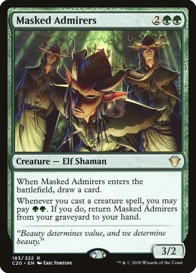 Masked Admirers 183/322 (Commander 2020)  | Chromatic Games