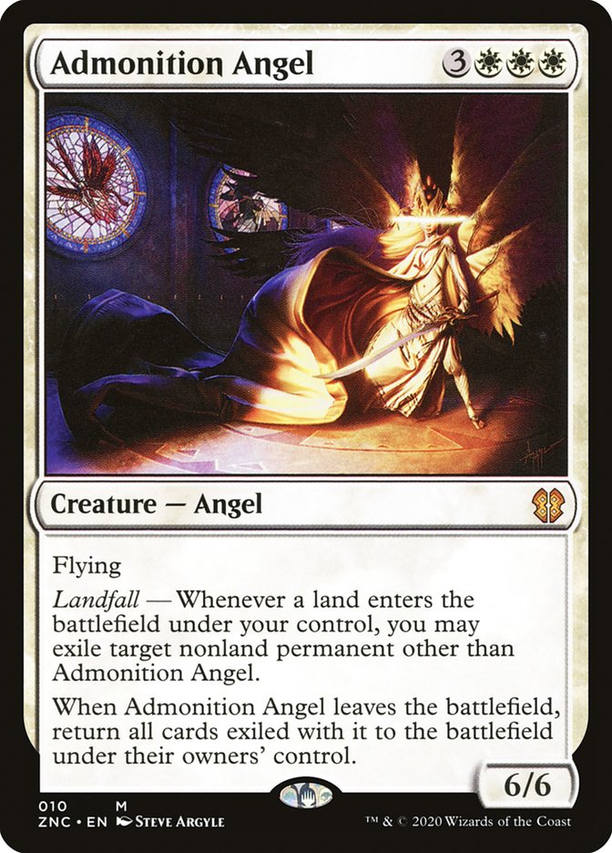 Admonition Angel 10/142 (Commander: Zendikar Rising)  | Chromatic Games