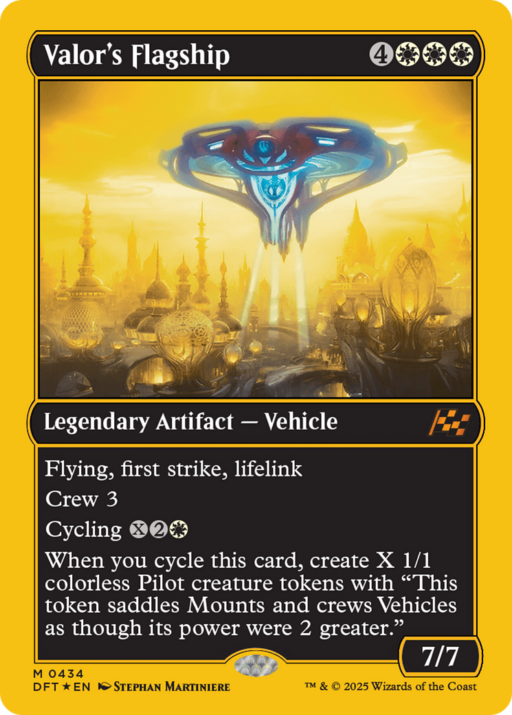 Valor's Flagship (First-Place Foil) [Aetherdrift] | Chromatic Games