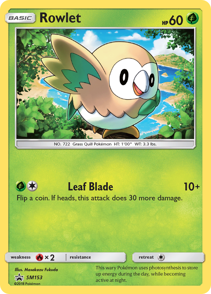 Rowlet (SM153) [Sun & Moon: Black Star Promos] | Chromatic Games