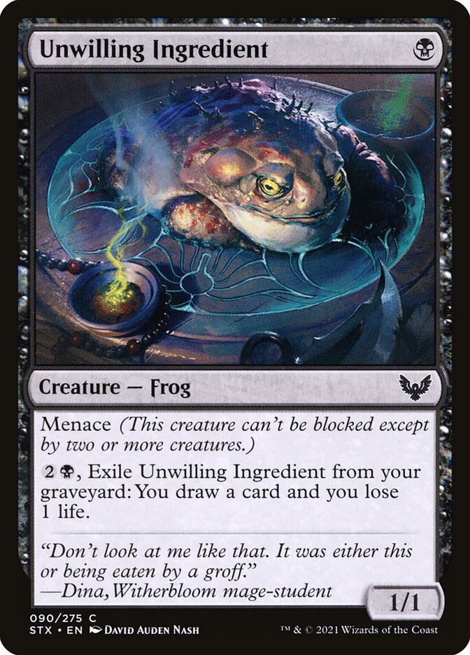 Unwilling Ingredient 90 (Strixhaven: School of Mages)  - Foil | Chromatic Games