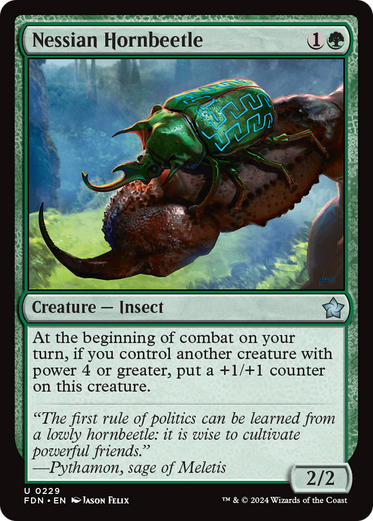 Nessian Hornbeetle [Foundations] | Chromatic Games