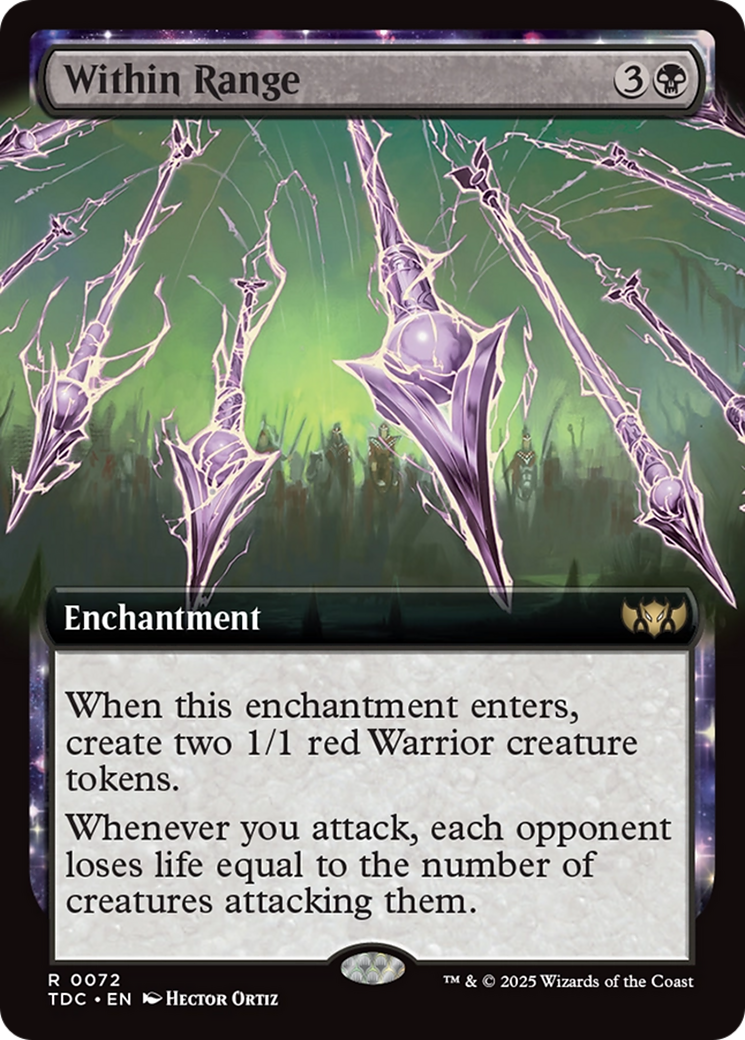 Within Range (Extended Art) [Tarkir: Dragonstorm Commander] | Chromatic Games