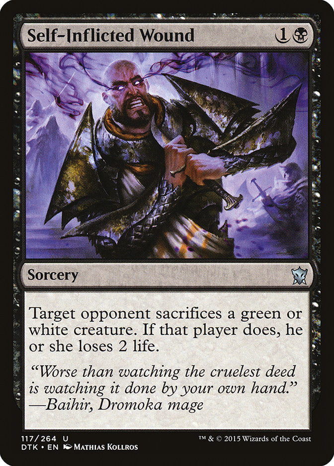 Self-Inflicted Wound 117/264 (Dragons of Tarkir)  | Chromatic Games
