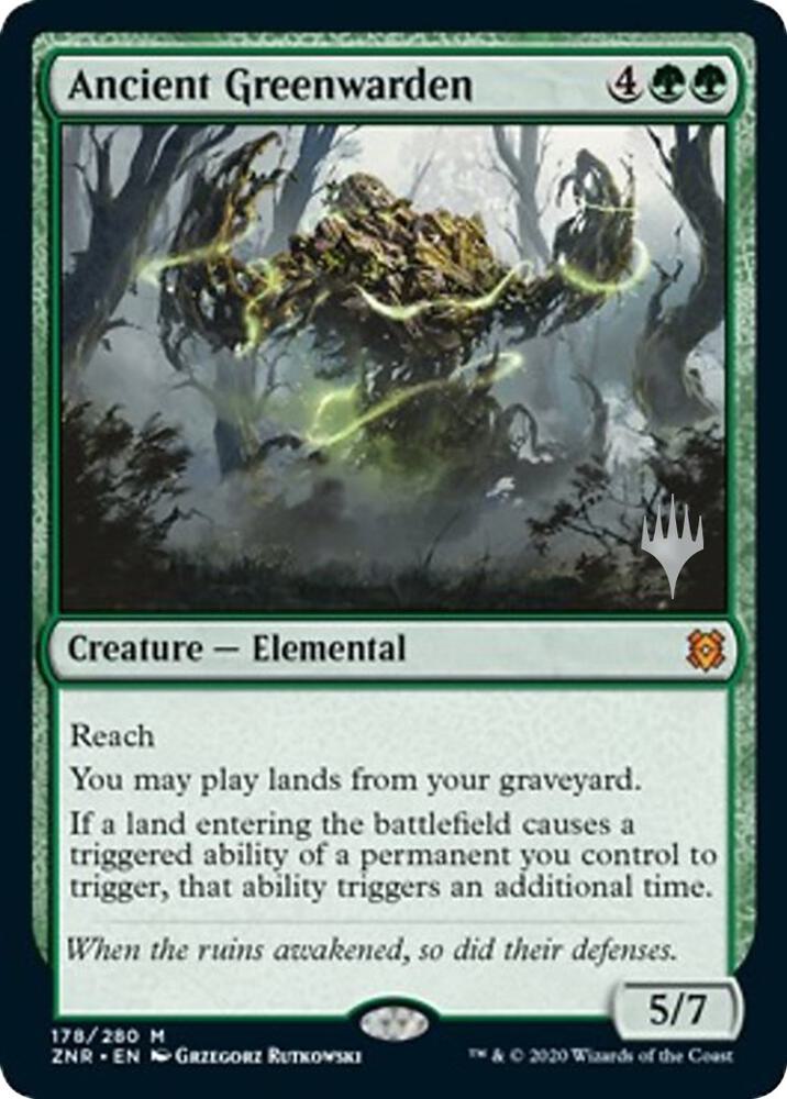 Ancient Greenwarden 178 (Promo Pack: Zendikar Rising)  | Chromatic Games