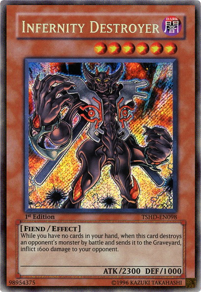 Infernity Destroyer [TSHD-EN098] Secret Rare | Chromatic Games