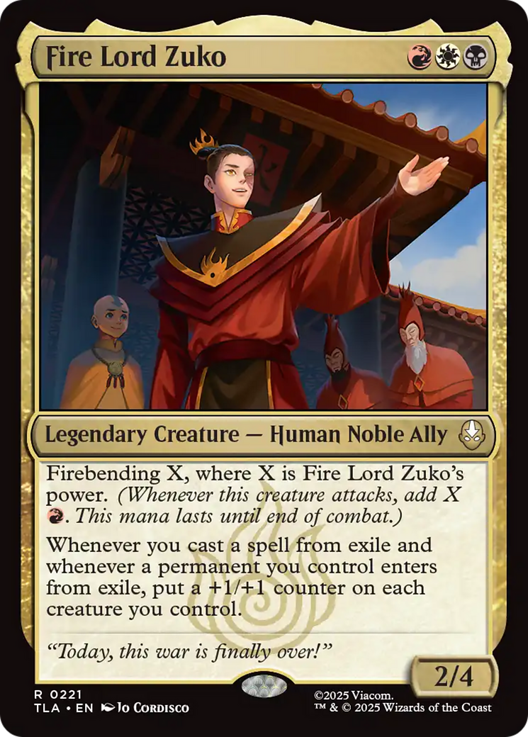 Fire Lord Zuko [Avatar: The Last Airbender] | Chromatic Games
