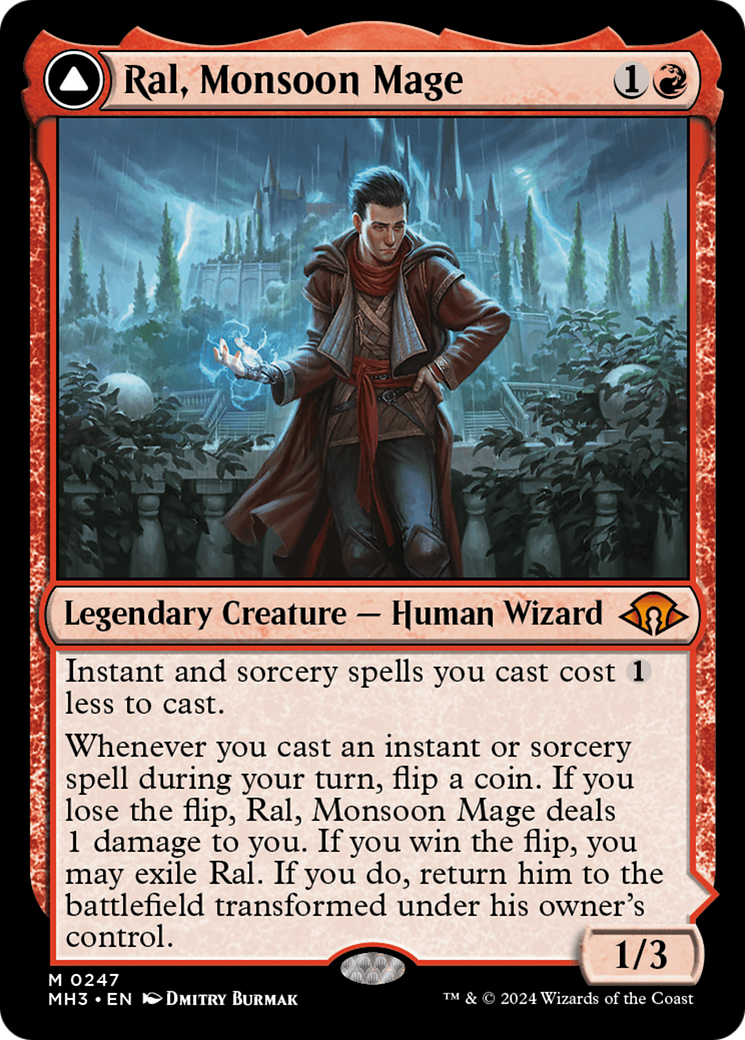 Ral, Monsoon Mage // Ral, Leyline Prodigy [Modern Horizons 3] | Chromatic Games