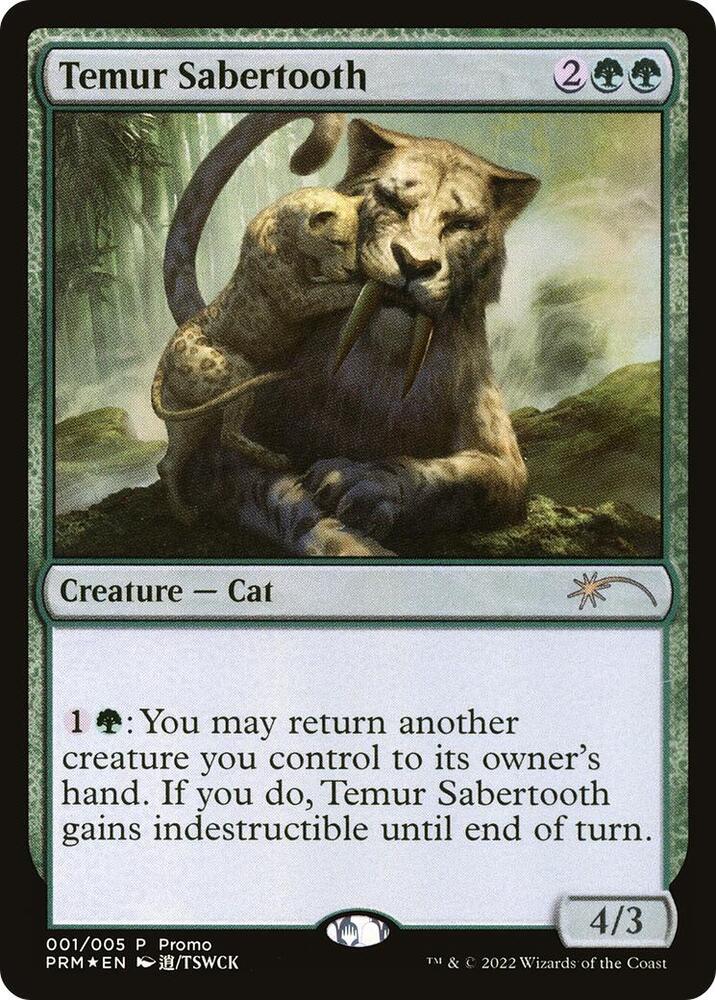 Temur Sabertooth 1/5 (Unique and Miscellaneous Promos)  - Foil | Chromatic Games