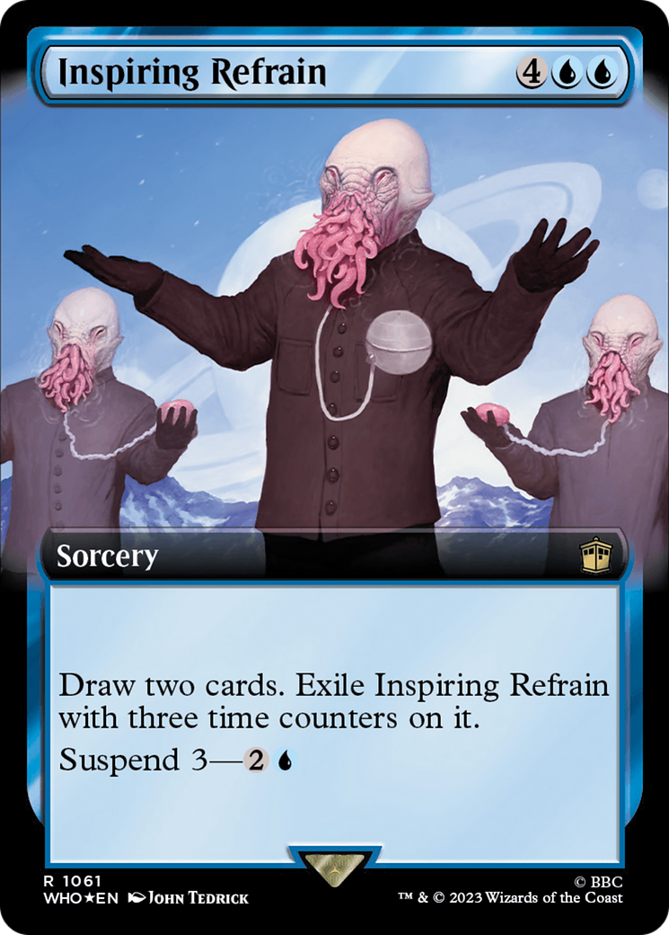 Inspiring Refrain (Extended Art) (Surge Foil) [Doctor Who] | Chromatic Games
