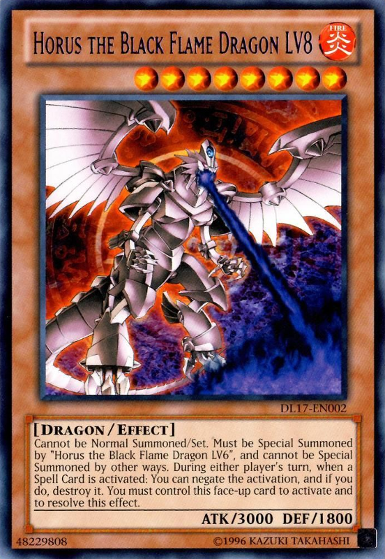 Horus the Black Flame Dragon LV8 (Purple) [DL17-EN002] Rare | Chromatic Games
