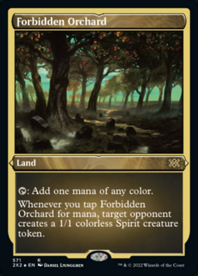 Forbidden Orchard (Foil Etched) [Double Masters 2022] | Chromatic Games