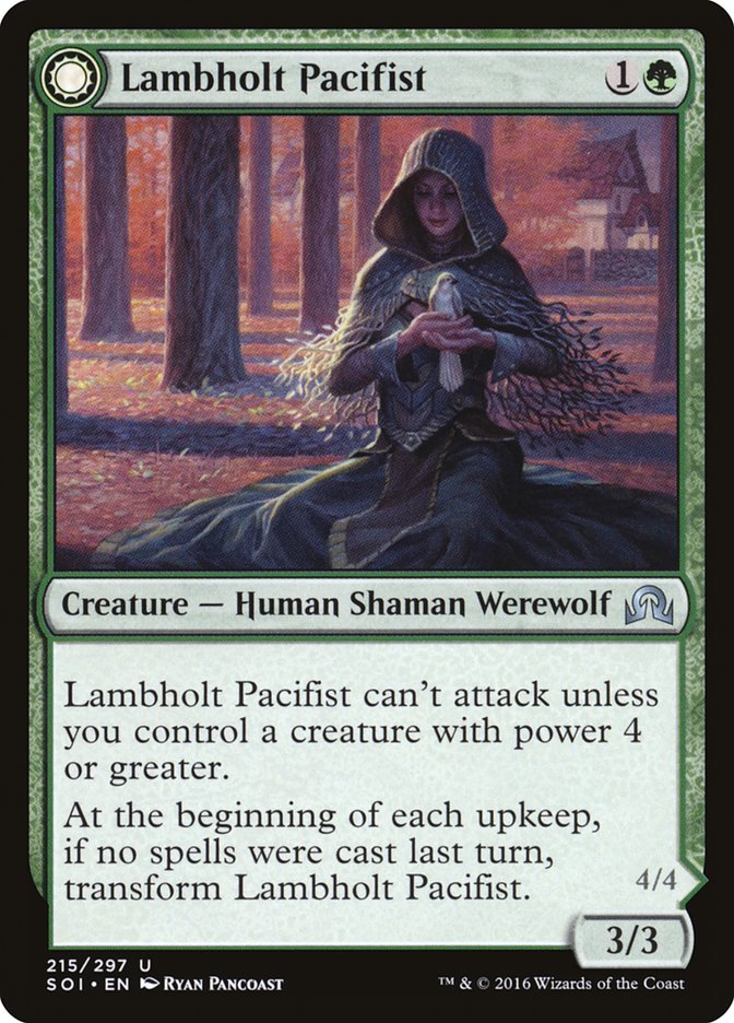 Lambholt Pacifist // Lambholt Butcher 215/297 (Shadows over Innistrad)  | Chromatic Games