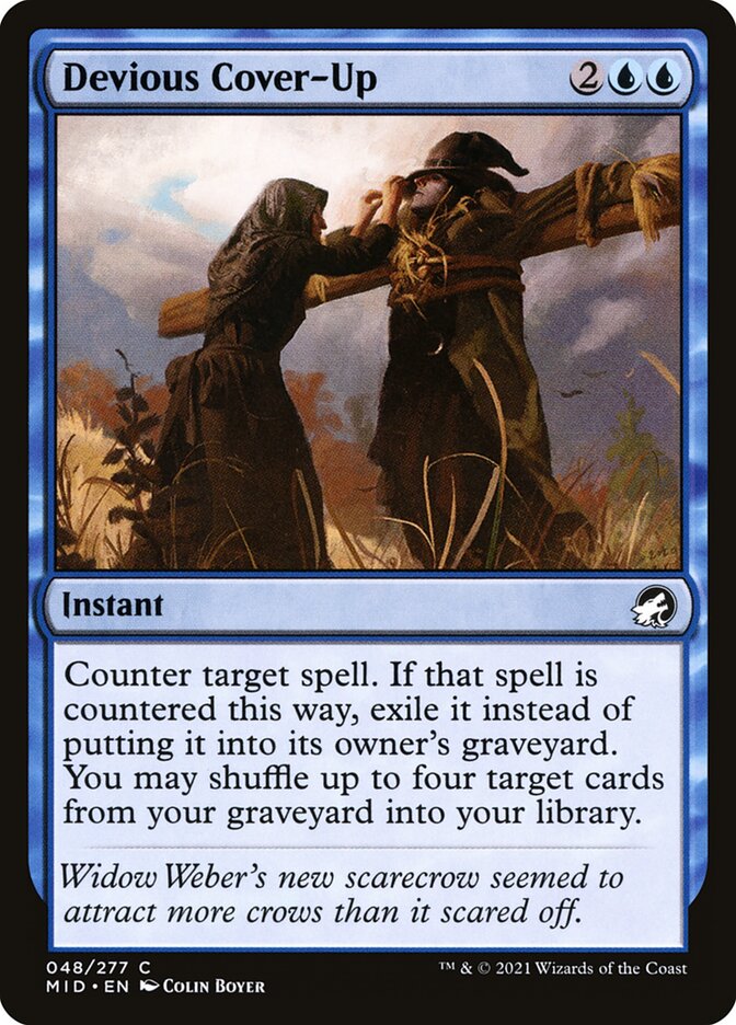 Devious Cover-Up 48/277 (Innistrad: Midnight Hunt)  - Foil | Chromatic Games