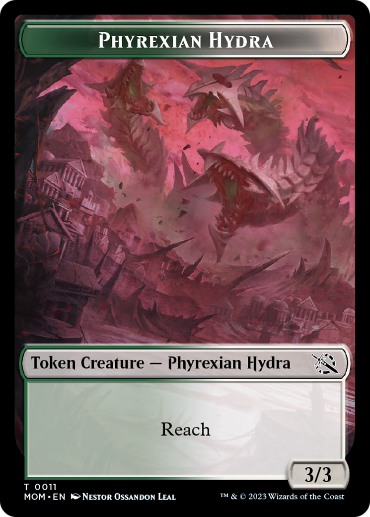 Elemental (2) // Phyrexian Hydra (11) Double-Sided Token [March of the Machine Tokens] | Chromatic Games