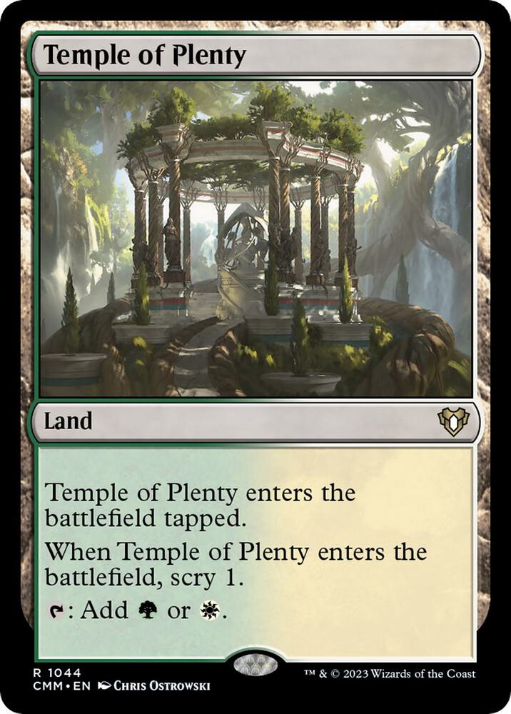 Temple of Plenty 1044/451 (Commander Masters)  | Chromatic Games