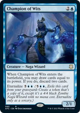 Champion of Wits 80/62 (Commander: Adventures in the Forgotten Realms)  | Chromatic Games