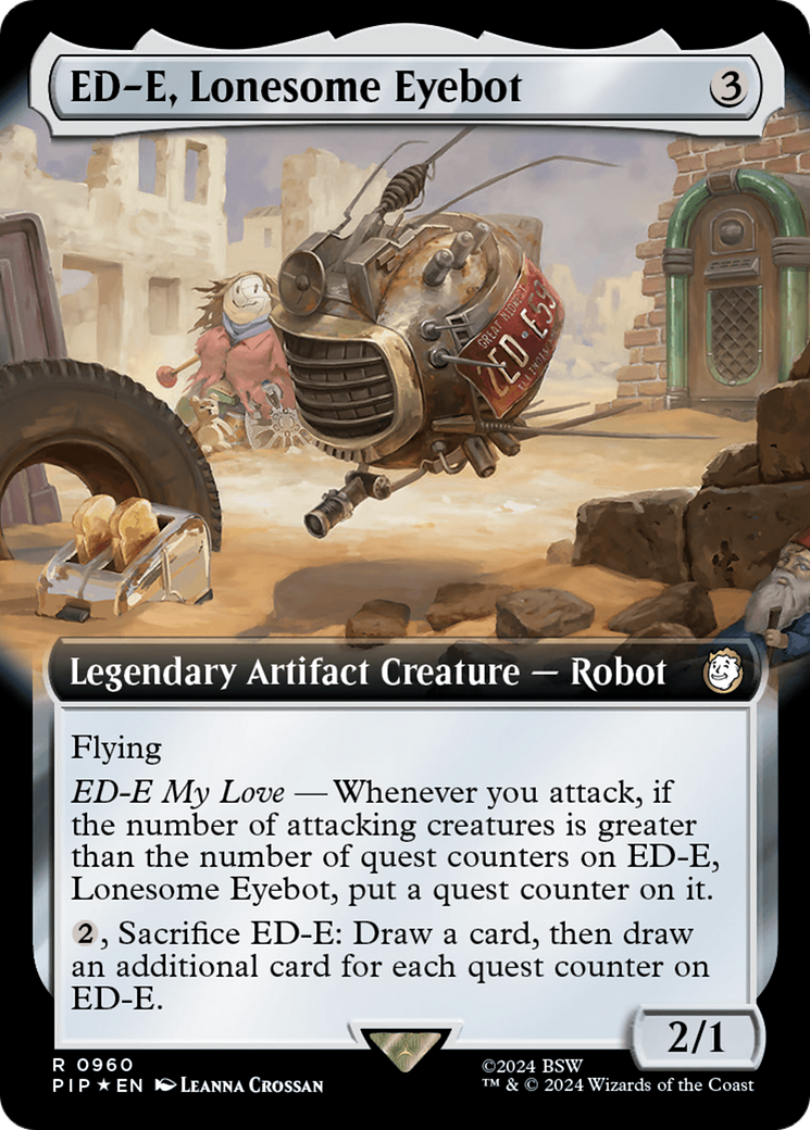 ED-E, Lonesome Eyebot (Extended Art) (Surge Foil) [Fallout] | Chromatic Games