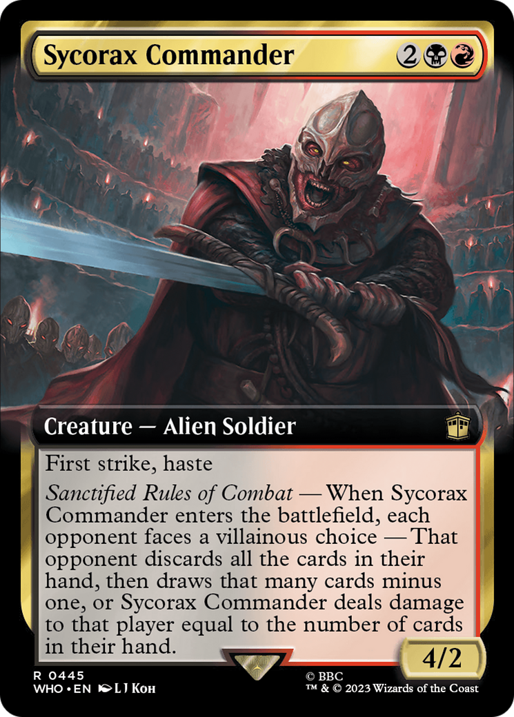 Sycorax Commander (Extended Art) [Doctor Who] | Chromatic Games