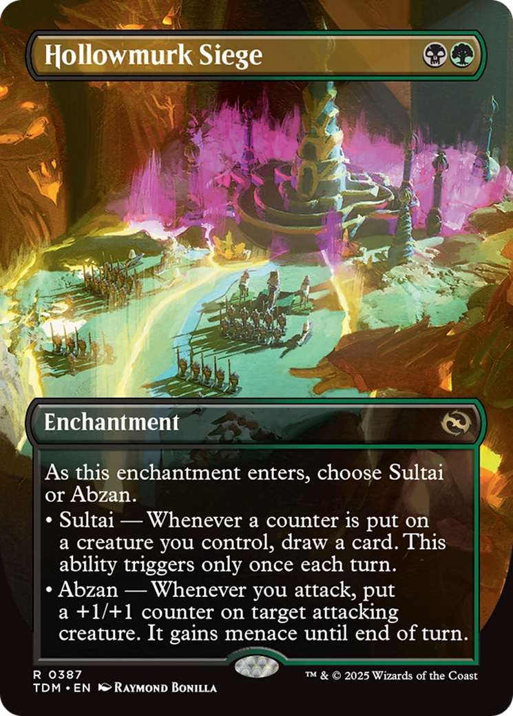 Hollowmurk Siege (Borderless) [Tarkir: Dragonstorm] | Chromatic Games