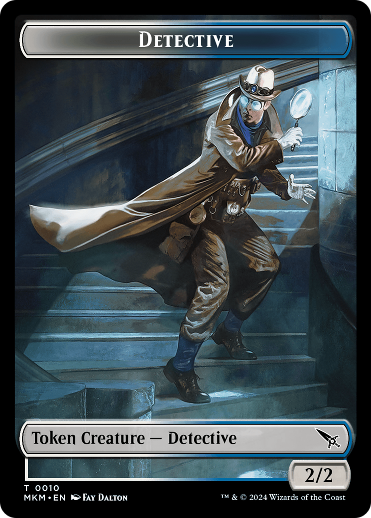 Detective // Plant Double-Sided Token [Murders at Karlov Manor Tokens] | Chromatic Games