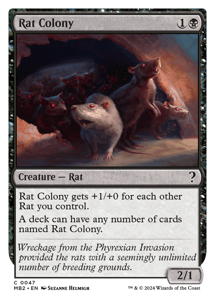 Rat Colony (White Border) [Mystery Booster 2] | Chromatic Games