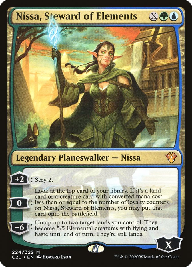 Nissa, Steward of Elements 224/322 (Commander 2020)  | Chromatic Games