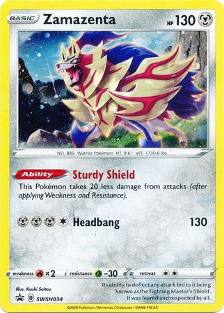 Zamazenta (SWSH034) [Sword & Shield: Black Star Promos] | Chromatic Games