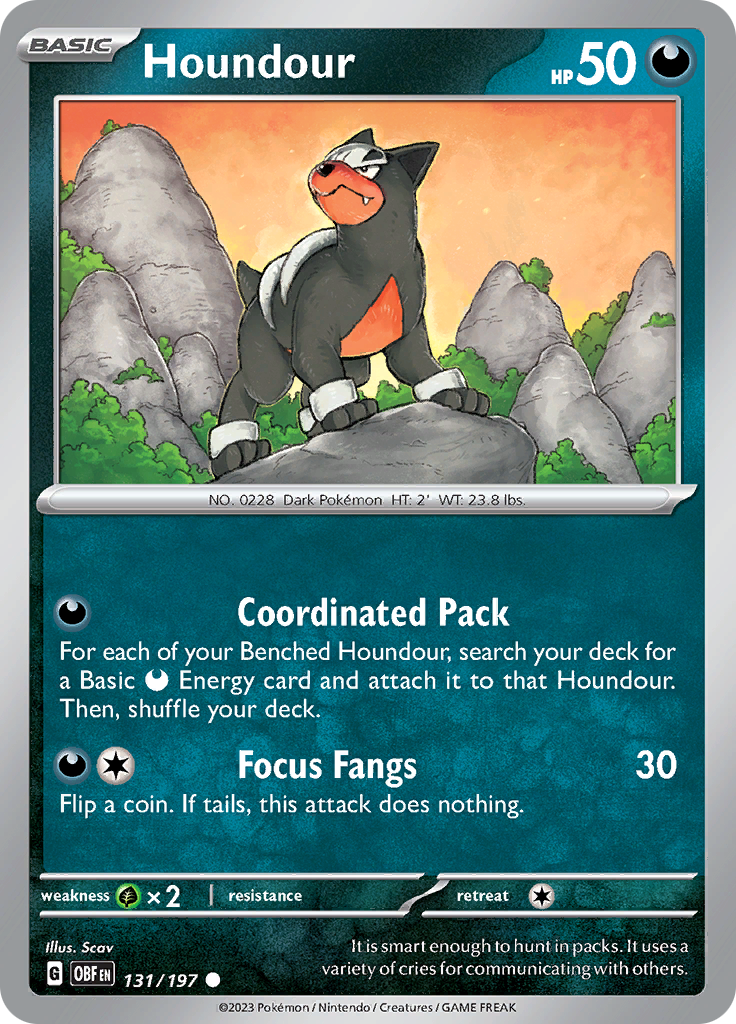 Houndour (131/197) [Scarlet & Violet: Obsidian Flames] | Chromatic Games